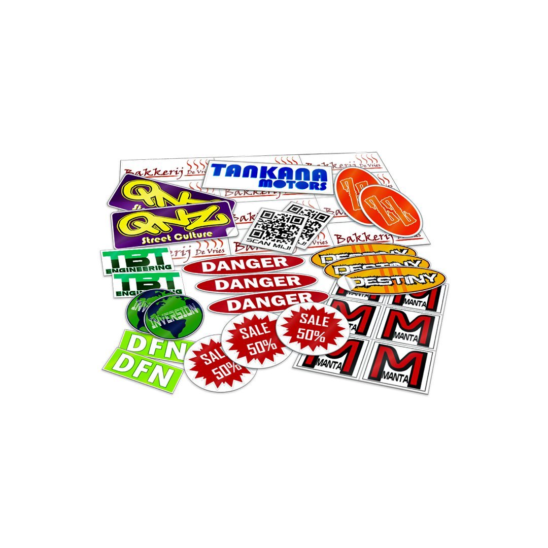 Custom Cut Static Clings